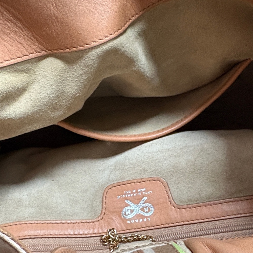 Anya Hindmarch Leather Shoulder Bag Made In Italy Gucci like - Picture 8 of 12